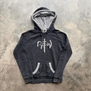 Y2K Not of the World black and white Jesus Hoodie